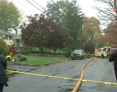New Jersey small plane crash leaves multiple homes on fire