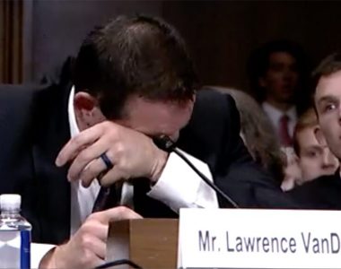 Trump judicial pick breaks down in tears at hearing over legal group's attack