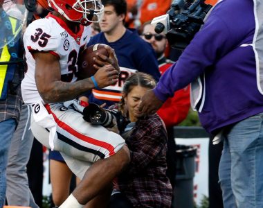 Photographer hospitalized after taking brutal hit during Georgia-Auburn game