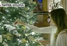 The Washington Post attacks Melania Trump's 'ridiculous' jacket after approving of her Christmas decorations