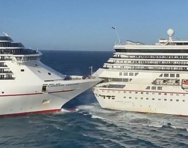 Carnival cruise ships collide at port in Mexico; one injury reported