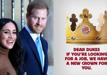 The new 'Burger King'? Prince Harry offered fast-food job after stepping back from royal duties