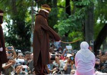 Female flogging force unveiled in Indonesia to publicly punish women who violate Sharia law