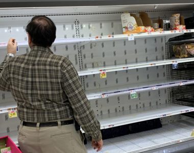 Shoppers stocking up for coronavirus find empty shelves across US