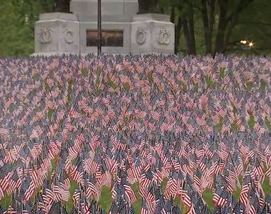 Boston's Memorial Day flag garden tradition lives on despite pandemic