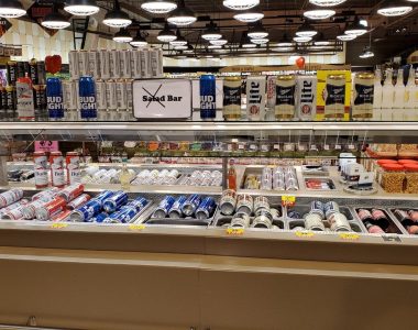 Grocery store fills salad bar with alcohol, candy during pandemic restrictions