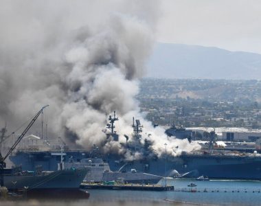 21 injured after explosion and fire breaks out on USS Bonhomme Richard at Naval Base San Diego
