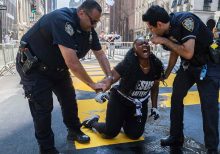 NYPD officer injured during arrest of women smearing paint on ‘Black Lives’ mural outside Trump Tower