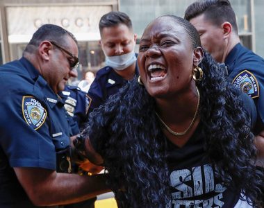 Black woman dumps paint on more Black Lives Matter murals in NYC: 'We want our police'